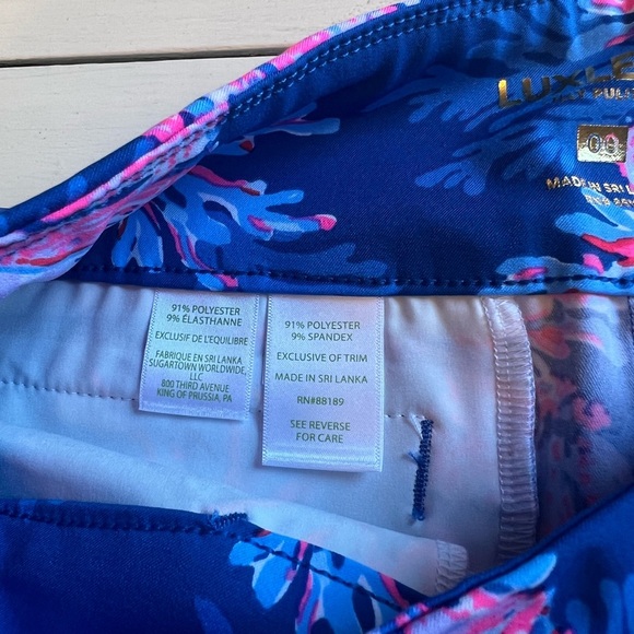 Lilly Pulitzer Luxletic High-Rise Bike Short floral Size 00 athletic - Picture 5 of 5